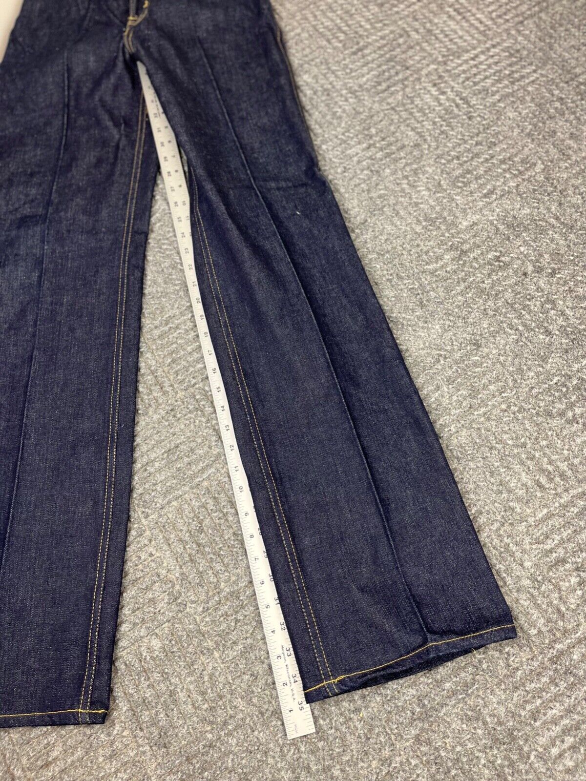 Vintage 80s WILLIE NELSON Denim Jeans Adult 26×35 Blue Dark Wash Embroidered NOS
