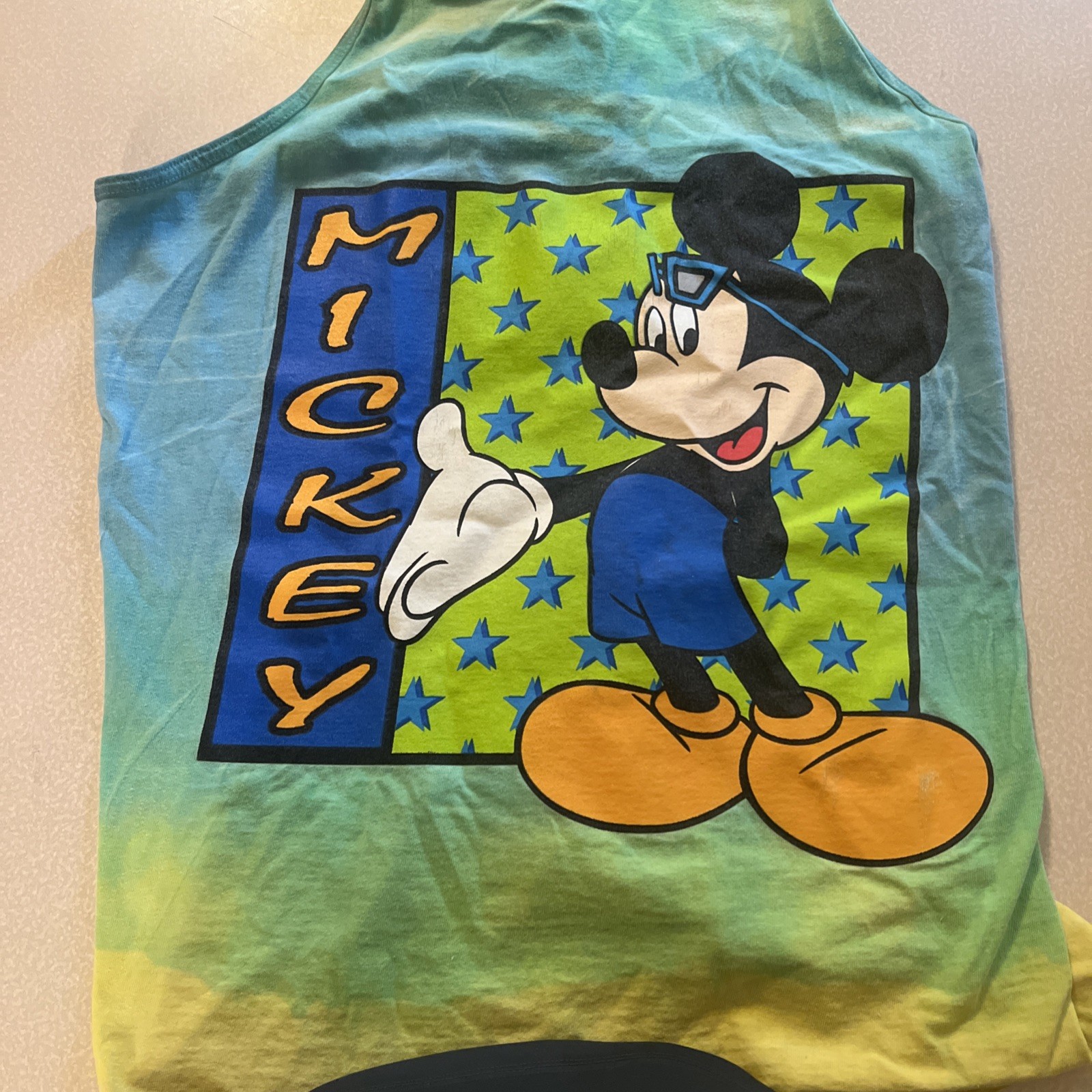 Vintage Mickey Tahiti Beach Swim Cover Dress One Size Disney Tie Dye Disney Nice