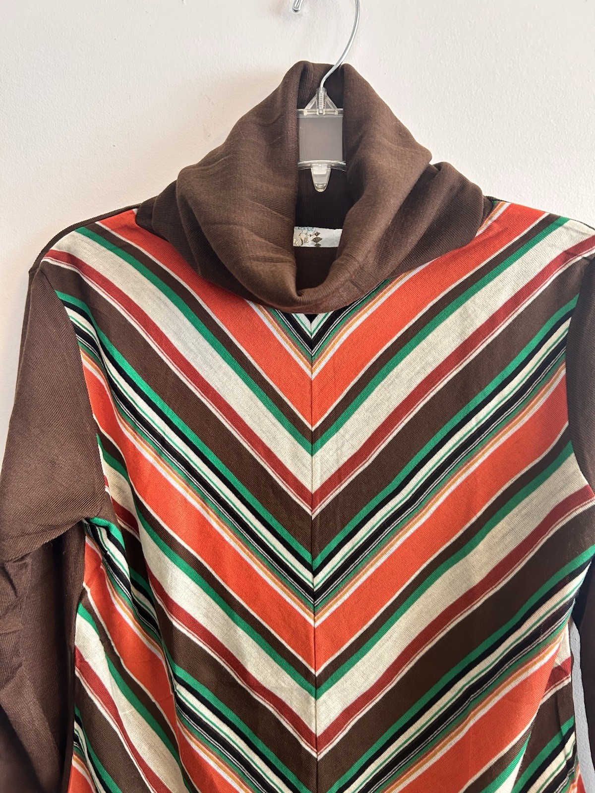 Vintage 70s Turtleneck Sweater Helen Sue Size Medium