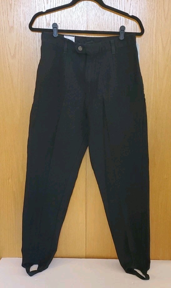NWT VTG 1980s/90s DENIM REPUBLIC Black High Waist Stirrup Denim Jeans 15/16
