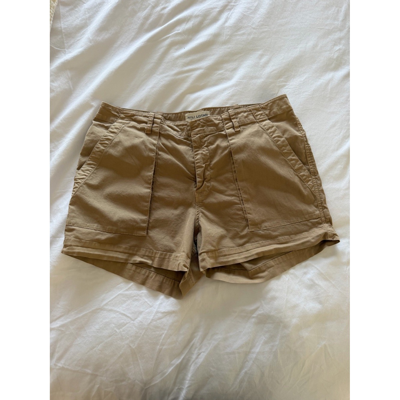 Nili Lotan Utility Short in Vintage Washed Solstice Size 12