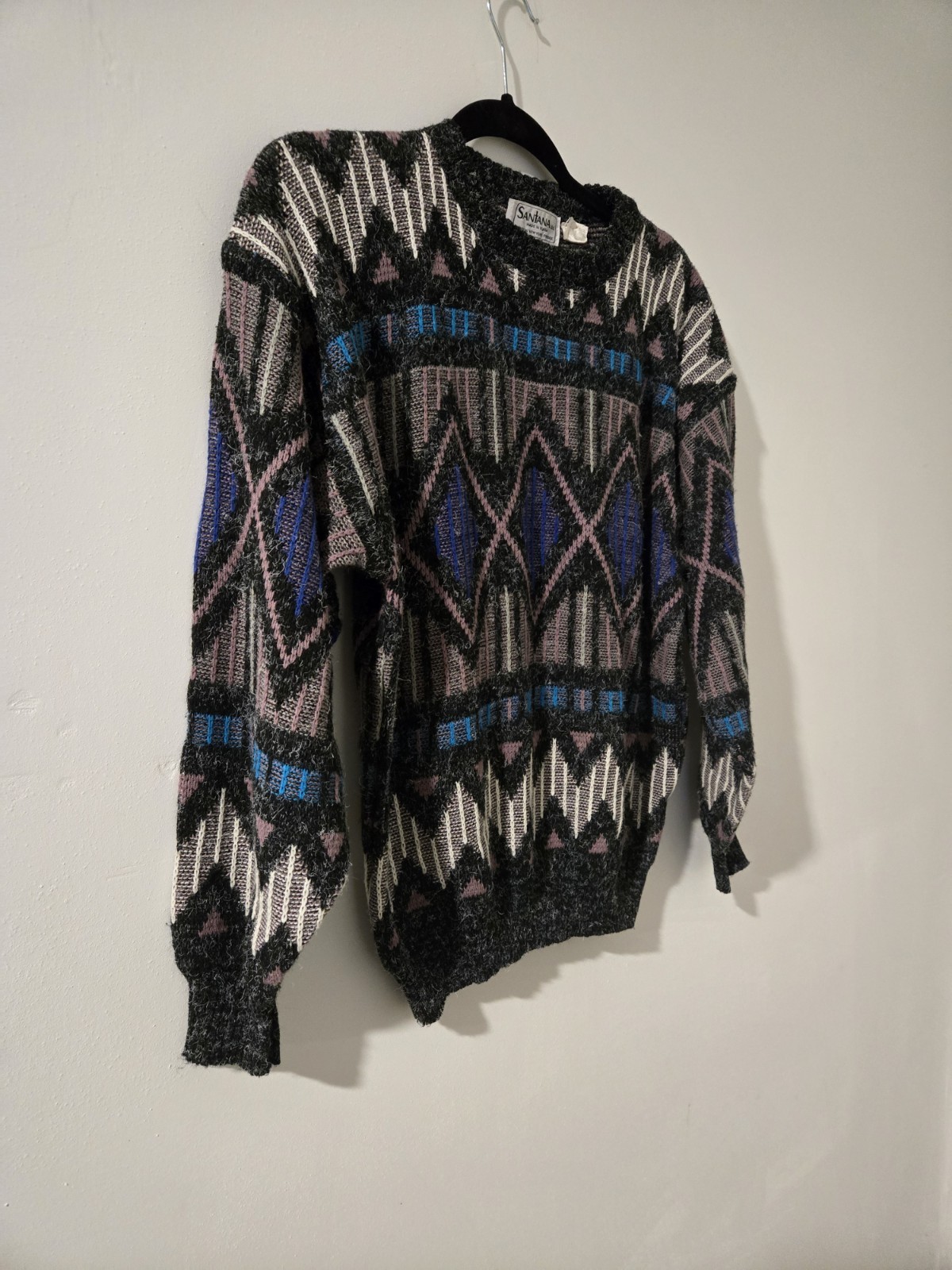 Vintage 80s Ugly Sweater Sz M Grandma Sweater