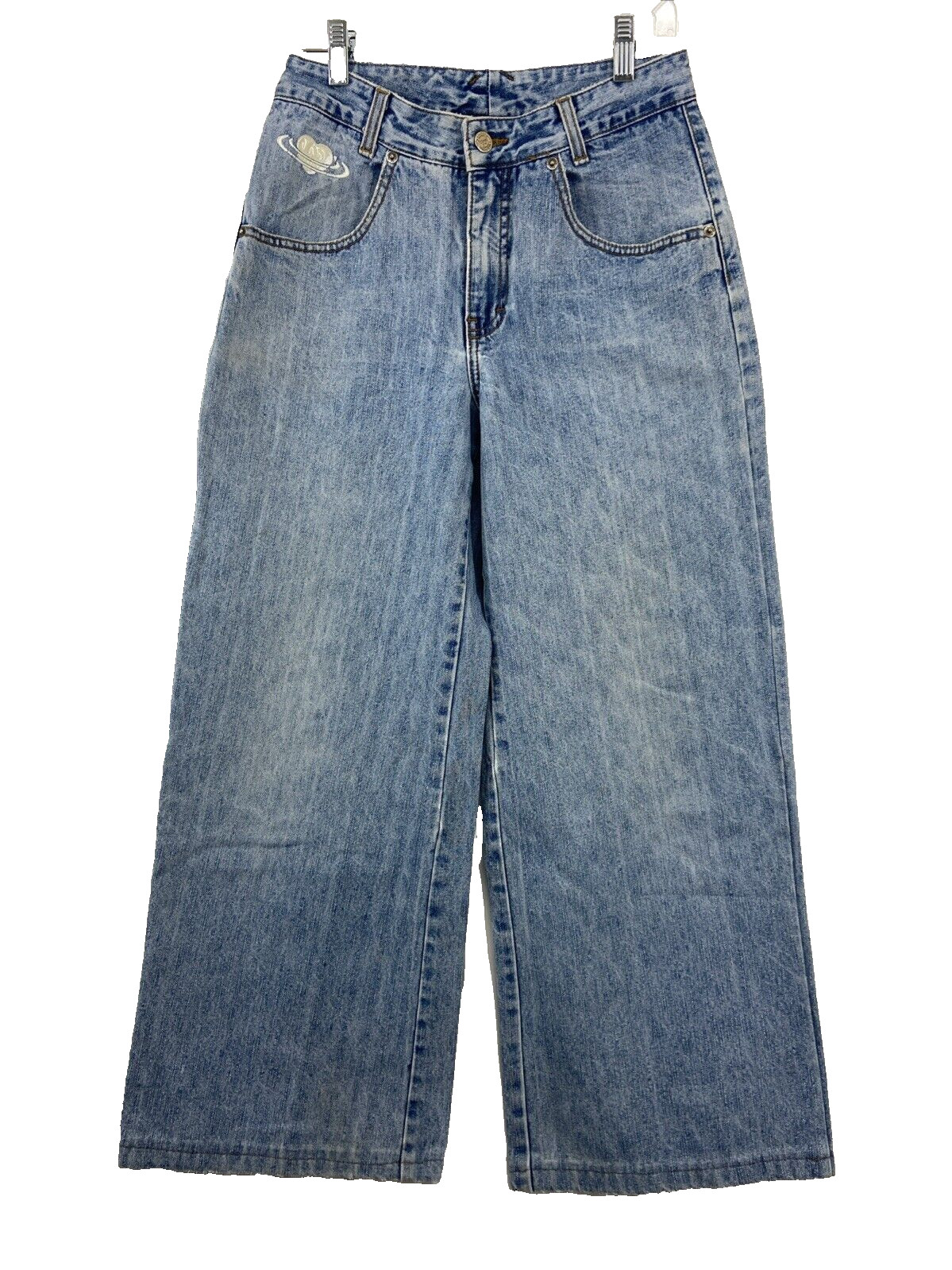 Vintage Outlaw Blue Denim Women’s Size 26″x26″ Jeans Wide Leg Baggy Streetwear