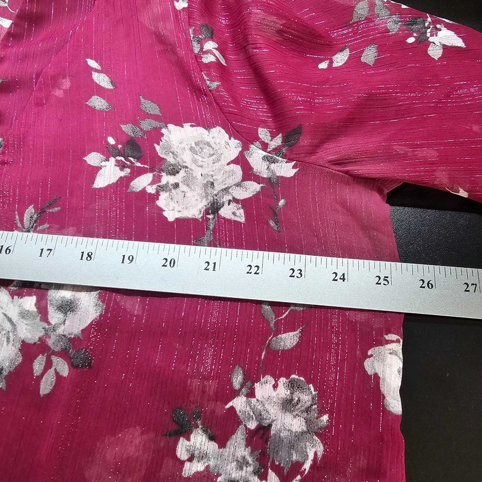 Cato Y2K Floral Blouse Women 18/20W Purple Whimsygoth Fairy Boho Relaxed Cottage