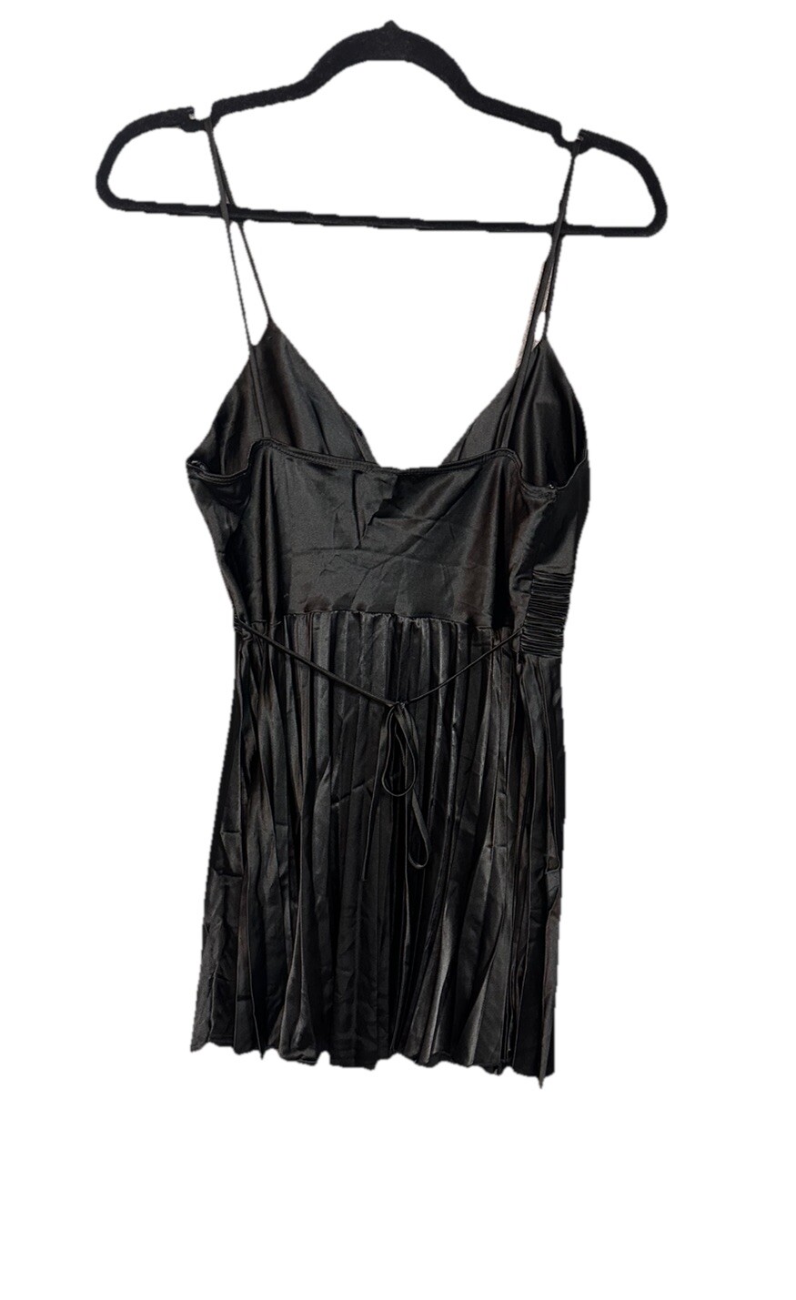 Y2k 90’s Gossip Girl Fairy Goth Grunge Baby Doll Satin Pleated A Line Dress