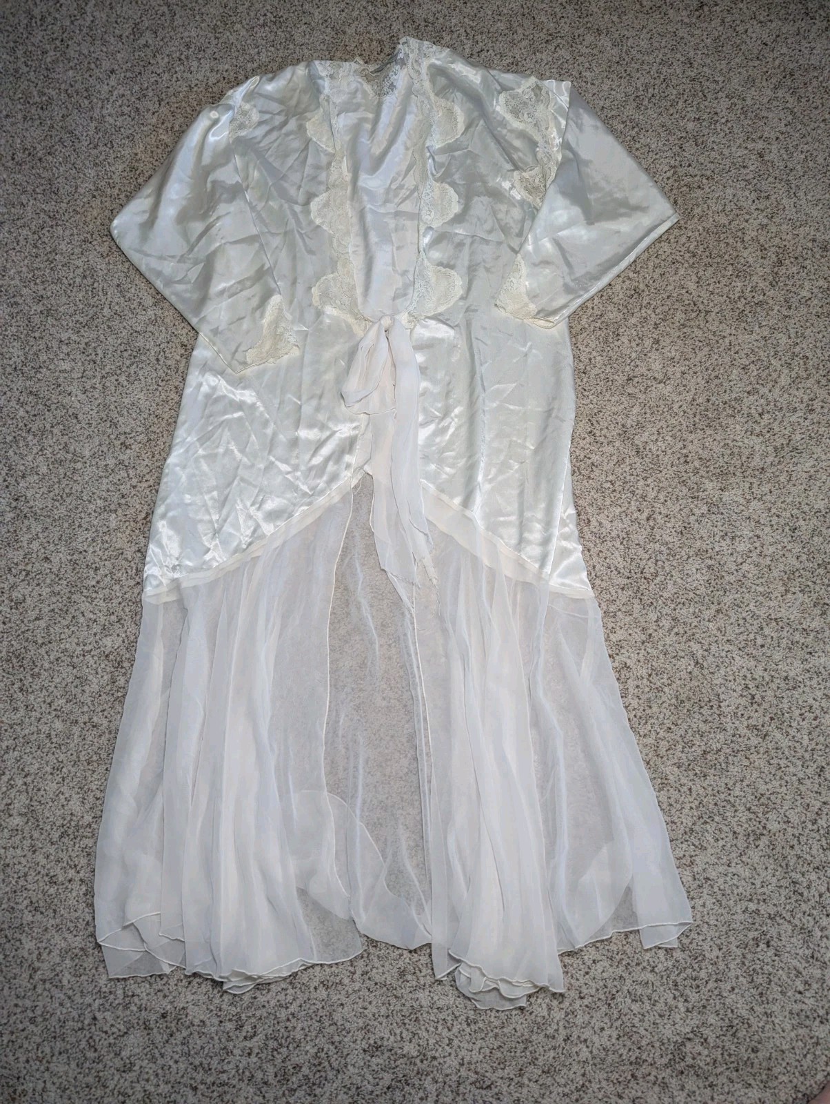 Vintage Robe The Jessica Lynn Collection Gatsby Wedding Sleepwear Size Medium