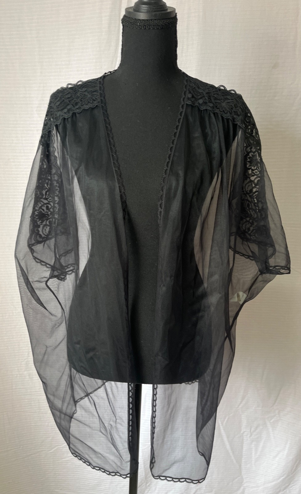 Vintage 1970’s Lingerie Set Camisole Lace Sexy Sheer Evening Medium Sears