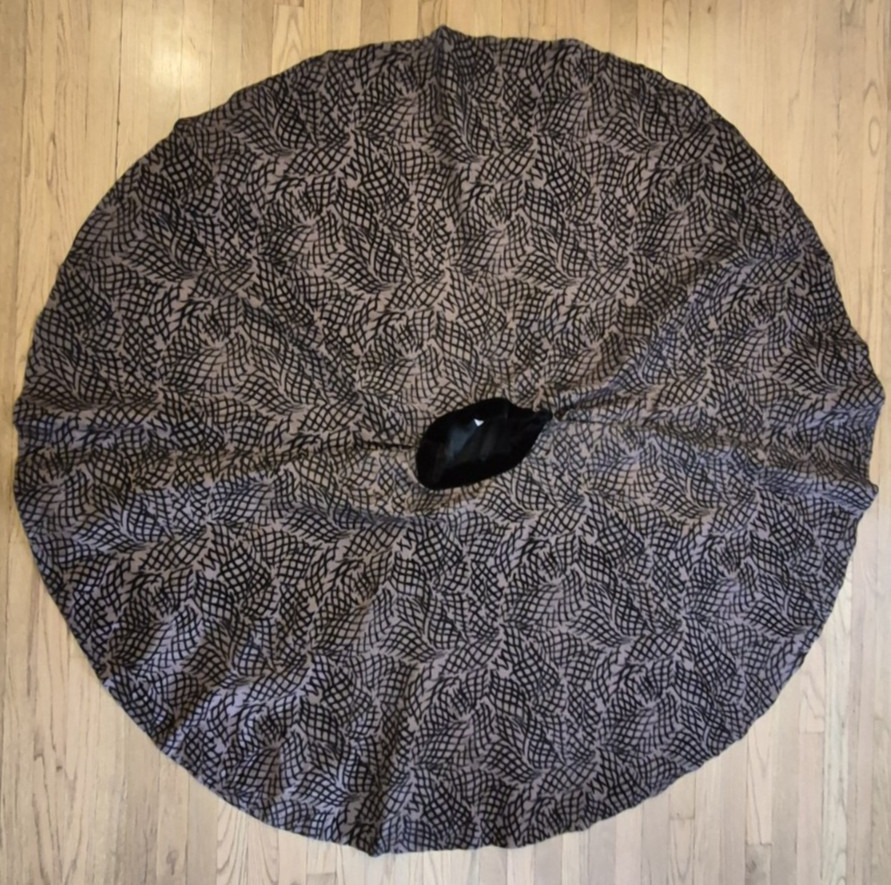 Vintage 50s Atomic Joe Davidson Originals Flocked Circle Skirt MidCentury – M/L
