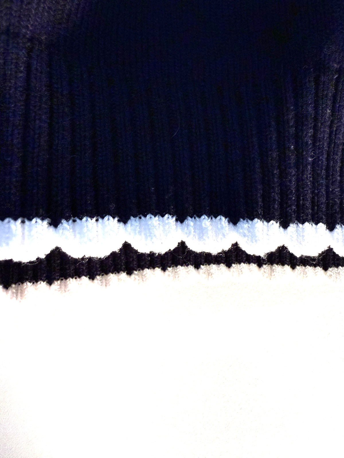 Vintage Nanette Lenore Knit Sweater Scalloped Trim Woman’s L Coastal Grandma