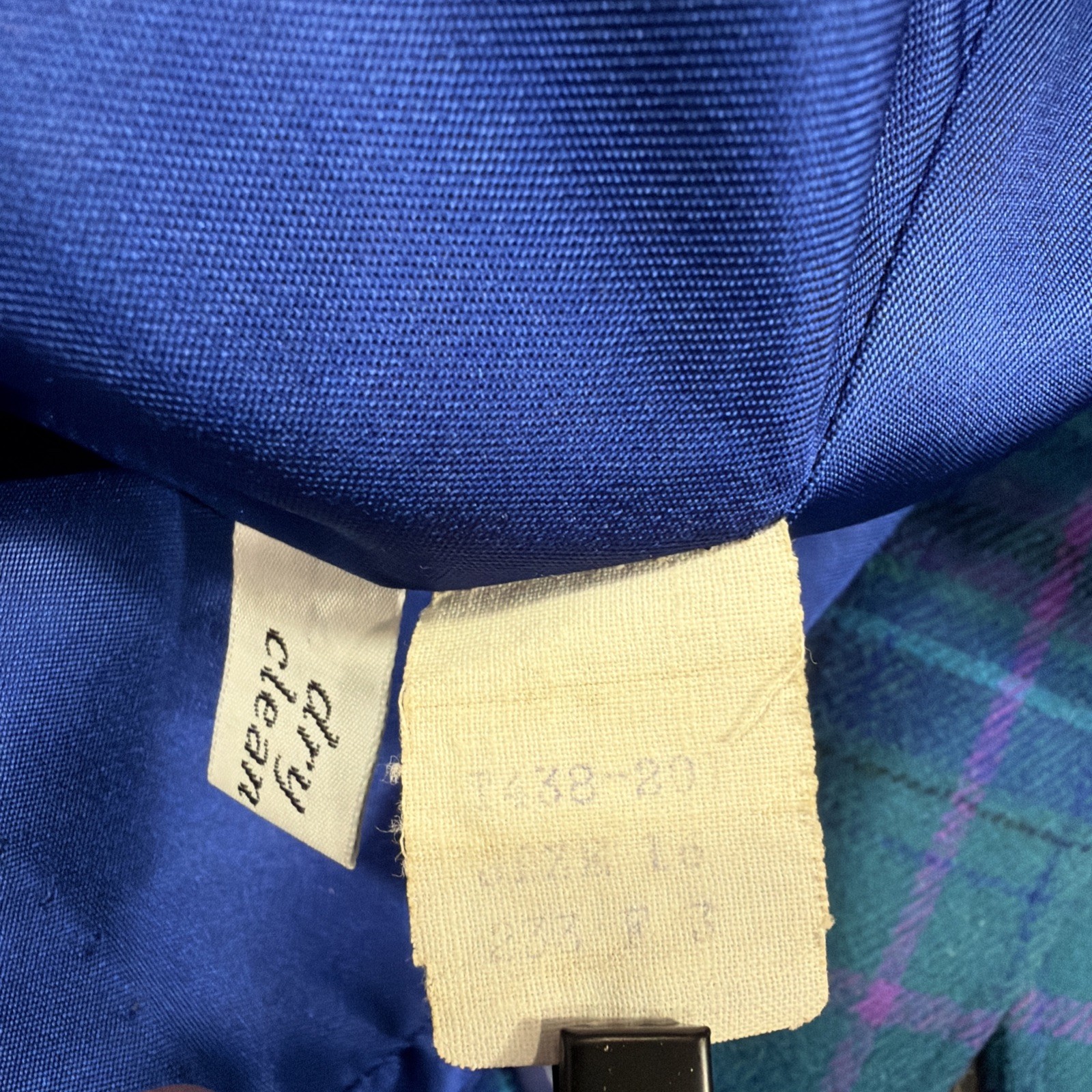 Vtg Pendleton Women’s Purple Green & Blue 100% Virgin Wool Plaid Blazer Size 16