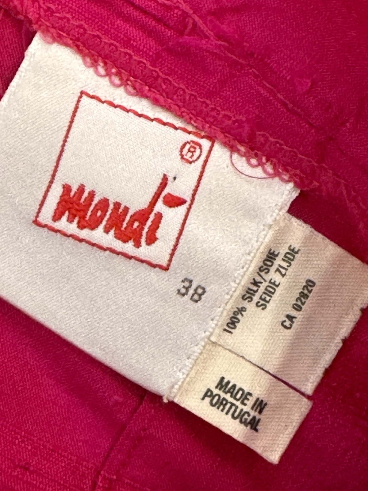 Vintage Mondi blouse and pants set germany/portugal 38 hot pink(ish)