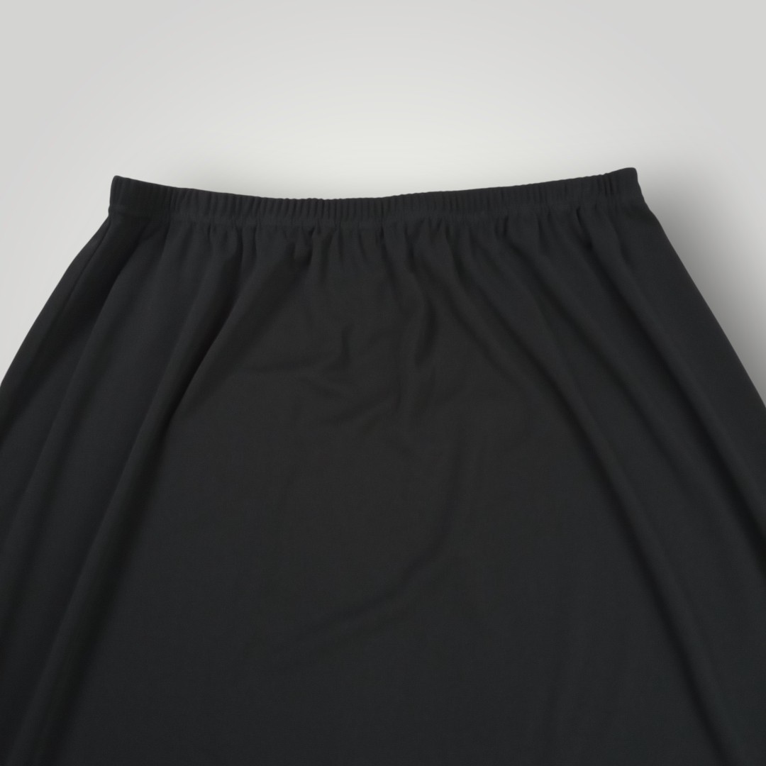 Victor Costa Occasion Women’s L Black Long Skirt Side Slit Elastic Waist