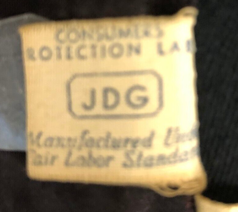 Vintage Union Made Black Wool Jacket Blazer XS Rippe’s Danville Virginia