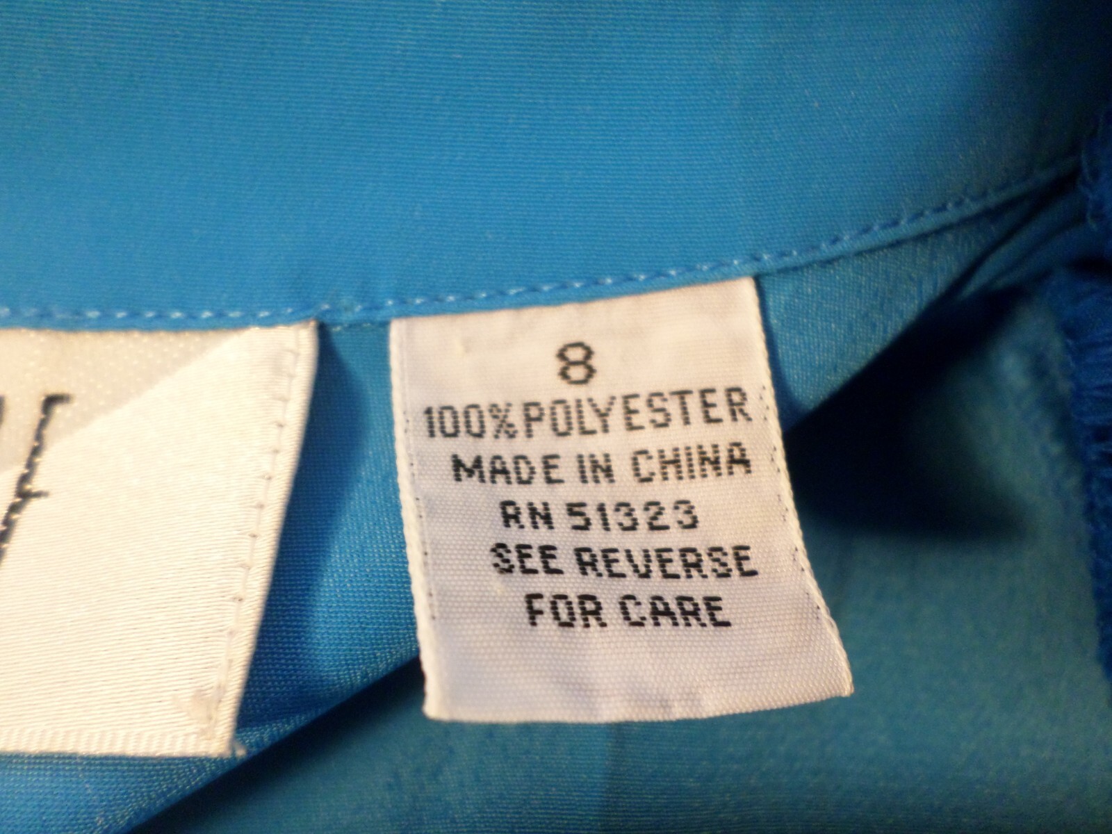 Vintage Josephine Woman’s Blue Short Sleeved Button Front Blouse-Size 8