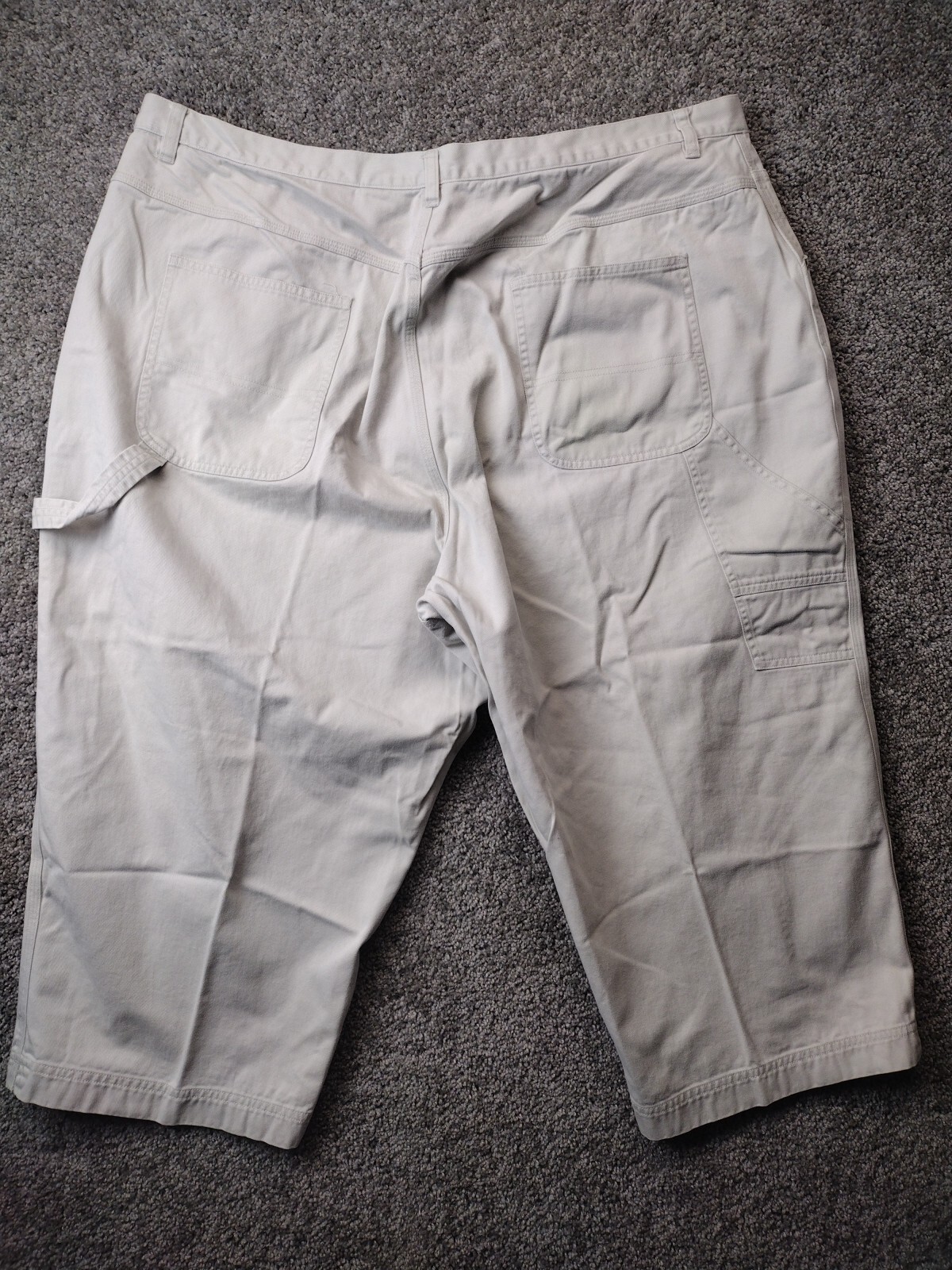 VTG Cj Banks Women’s Carpenter Denim Capri Size 24W 100% Cotton Christopher Bank