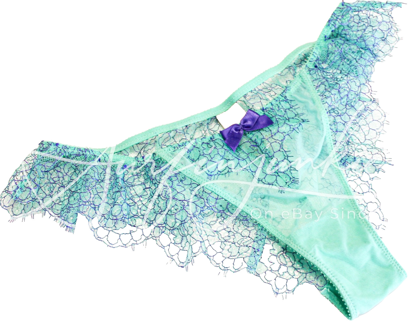 Victoria’s Secret Vintage Panties Panty Small Very Sexy Low Rise Cheekini Mint