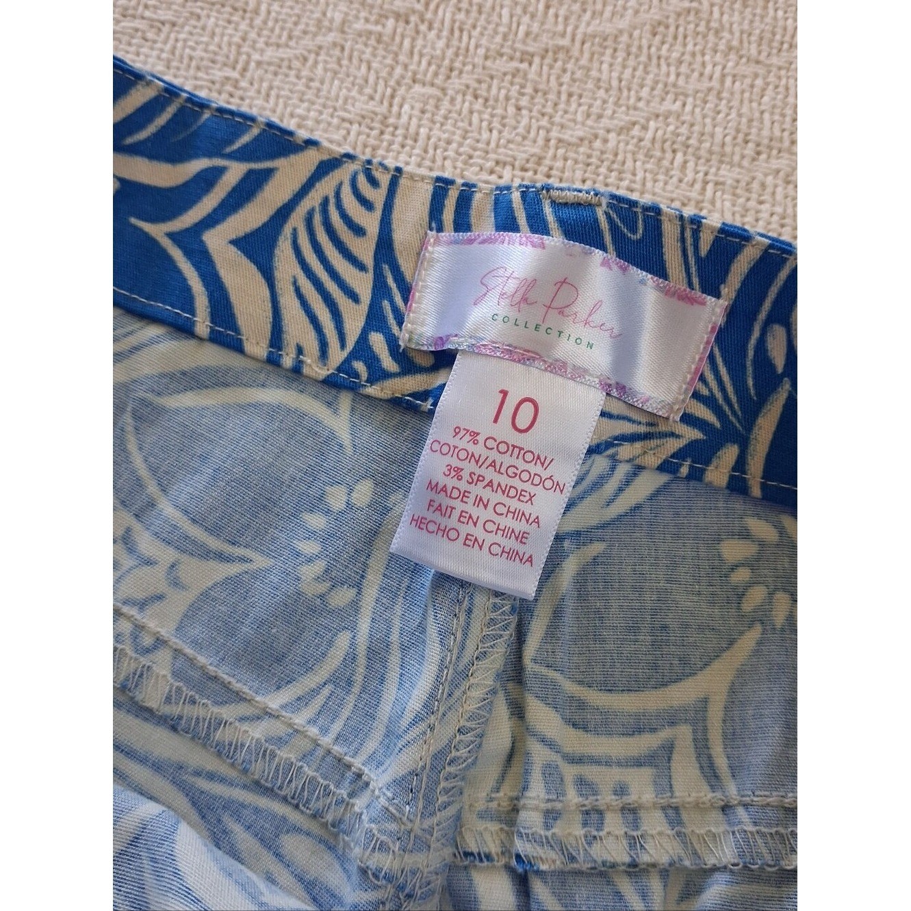 stella parker high waist floral shorts 10 beach summer lilly pulitzer preppy