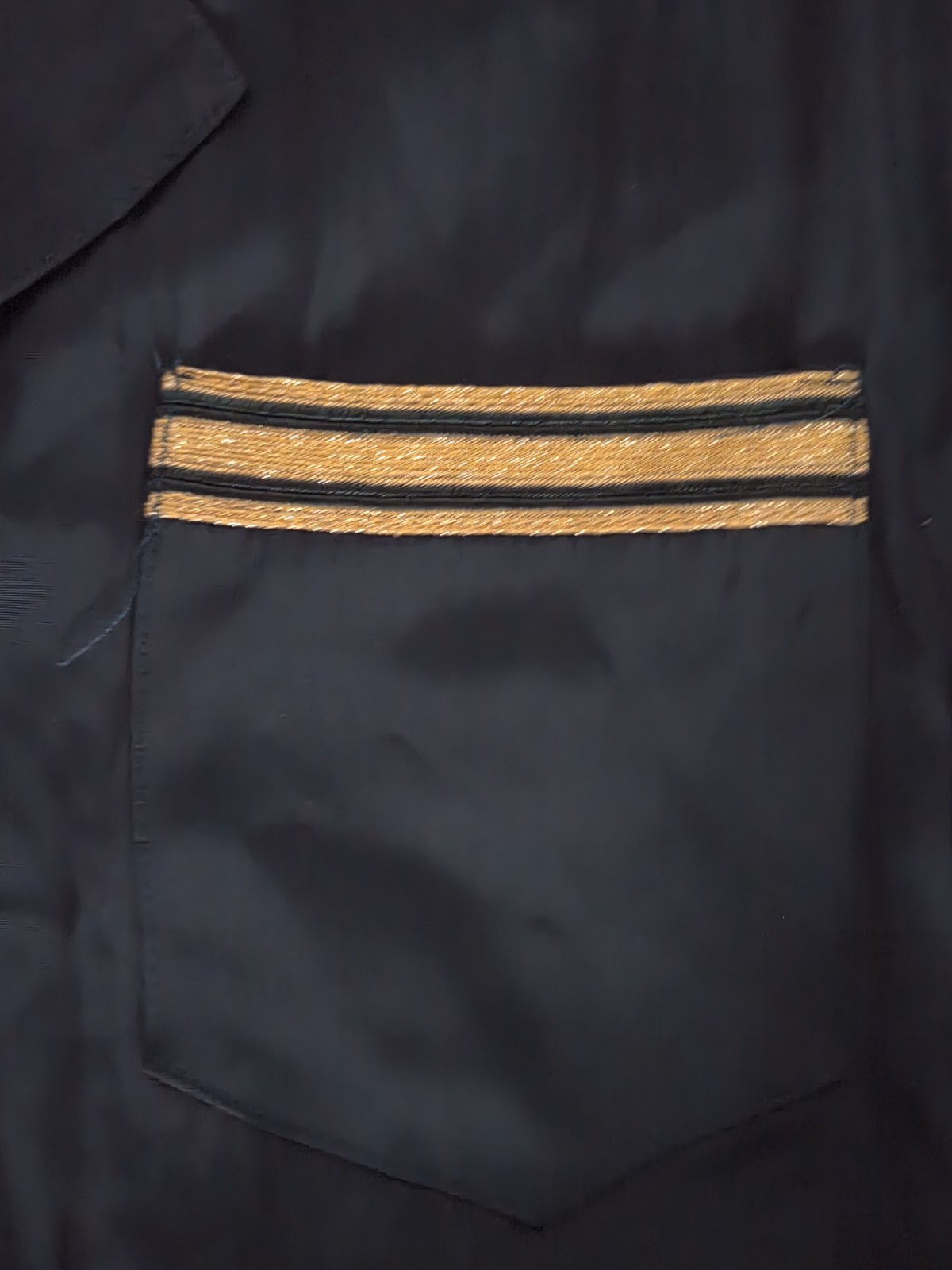 Vintage S.L. Petites Utility Jumpsuit Gold Button Military Airline Style Petite