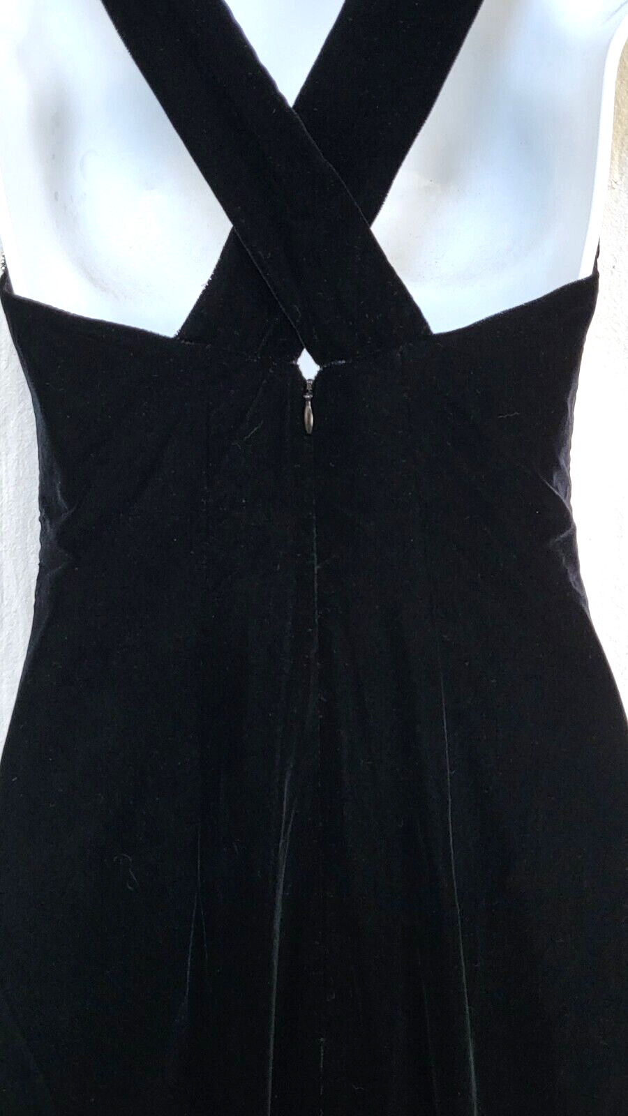 Elegant Black Velvet Vtg 80s Blondie and Me Evening Gown Dress Sequins Beads 5/6