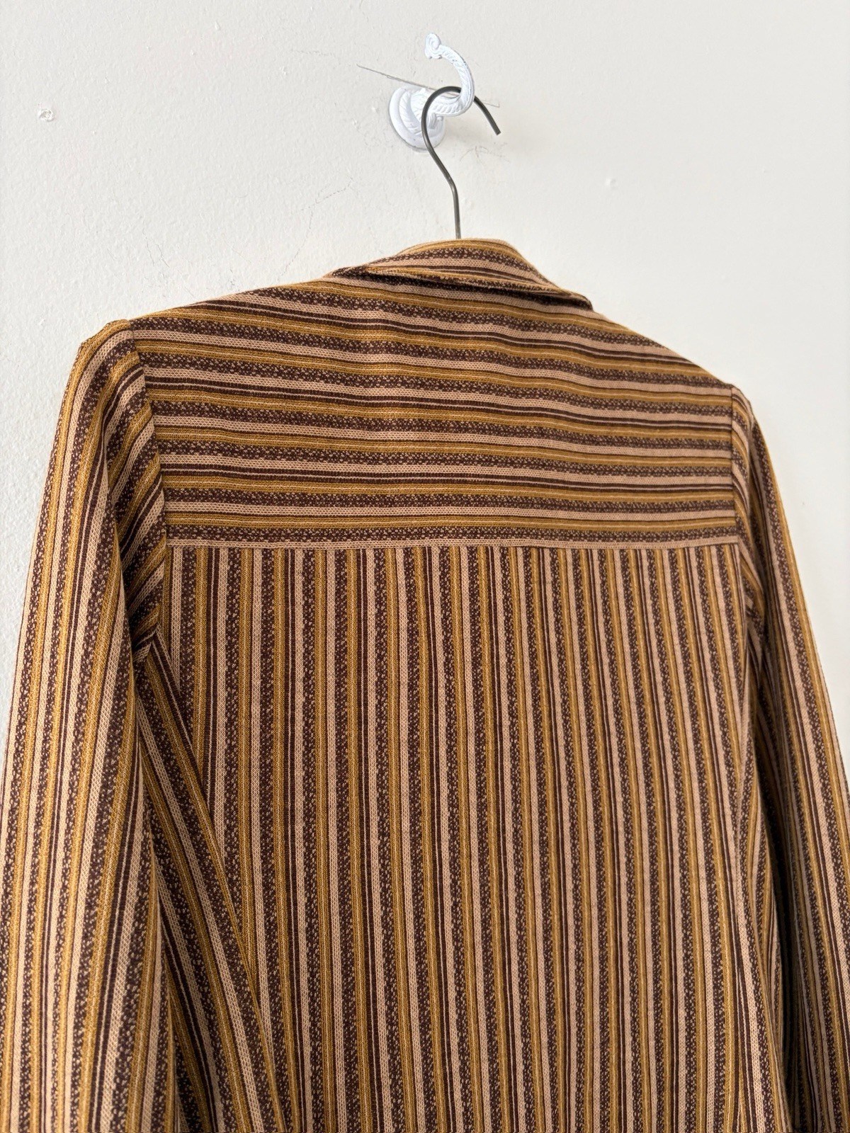 Vintage 70s 60s Cacharel Jacquard Utility Shirt Jacket And Wide Flared Trouser S
