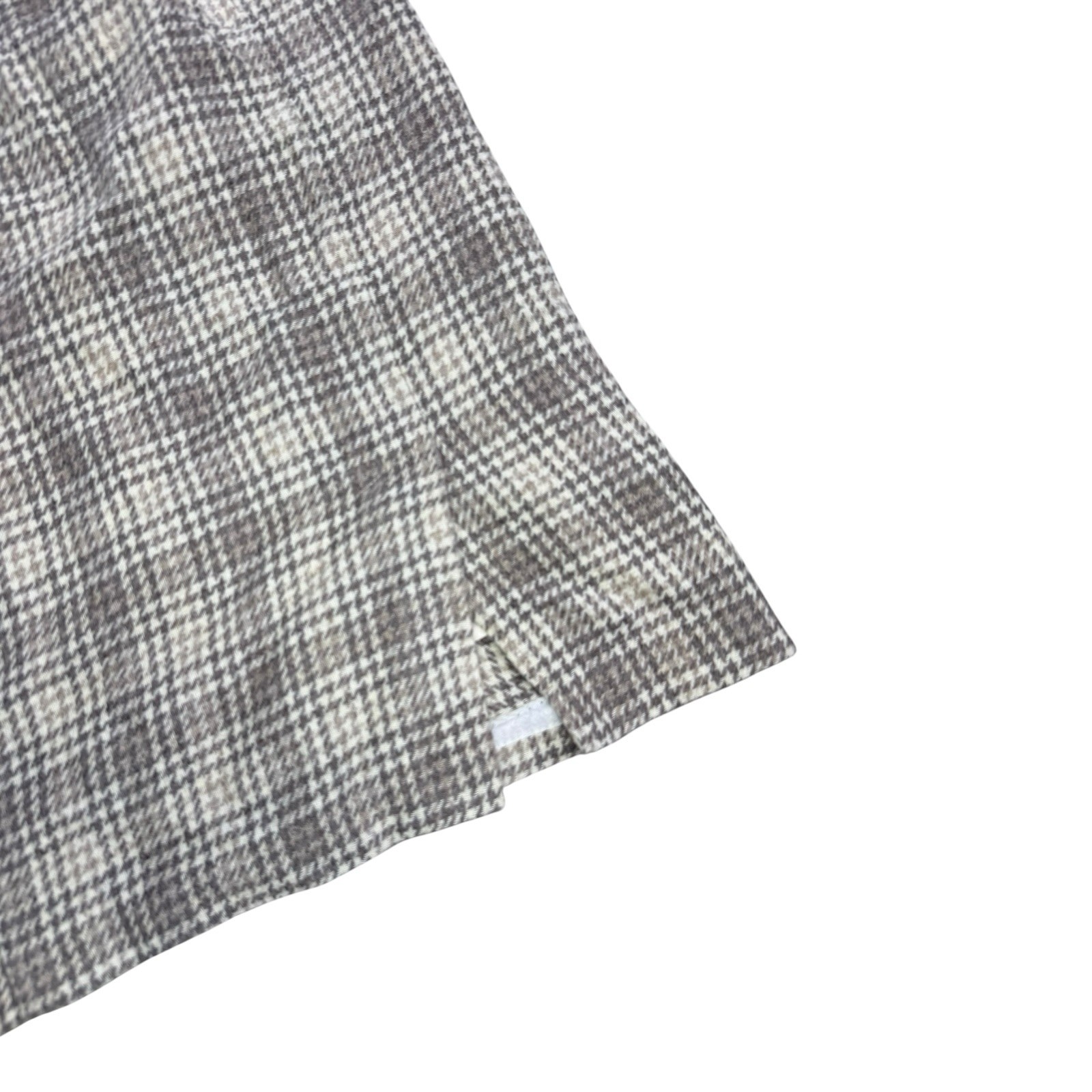 Vintage Maren Houndstooth Wool Blend Mini Skirt Womens Size 8 USA Made