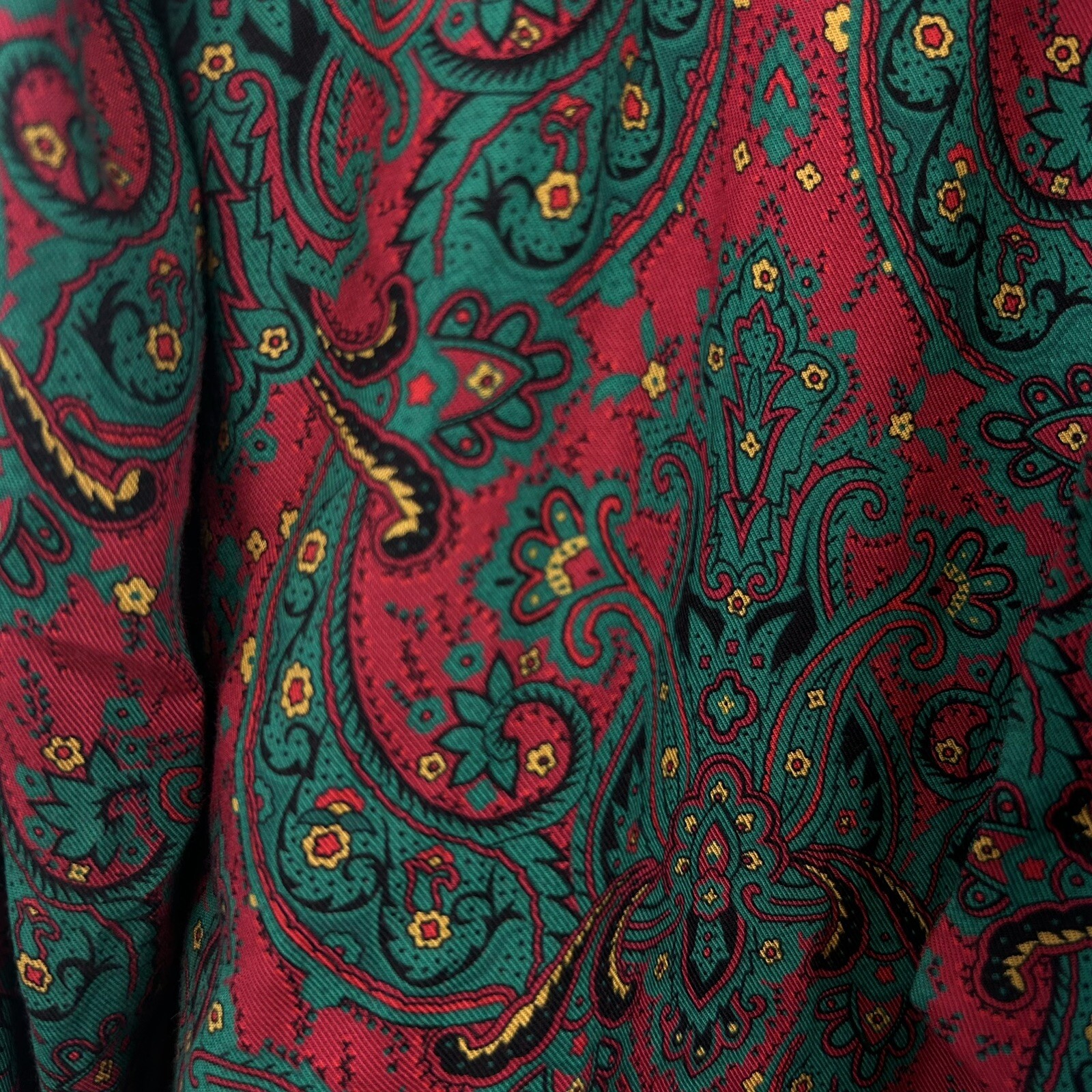 Vintage Country Sophisticates Pendleton Top Womens 8 Secretary Chic Paisley Y2K