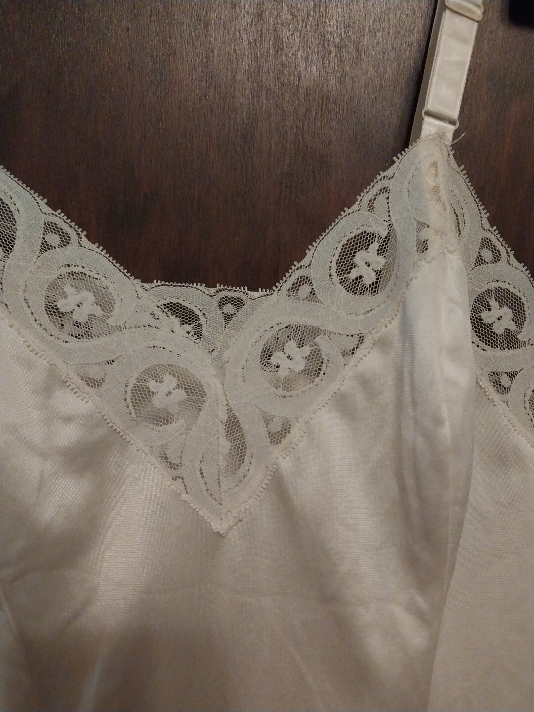 Vintage Camisole Cami Komar 100% Nylon Ivory Lots Of Lace Size 34
