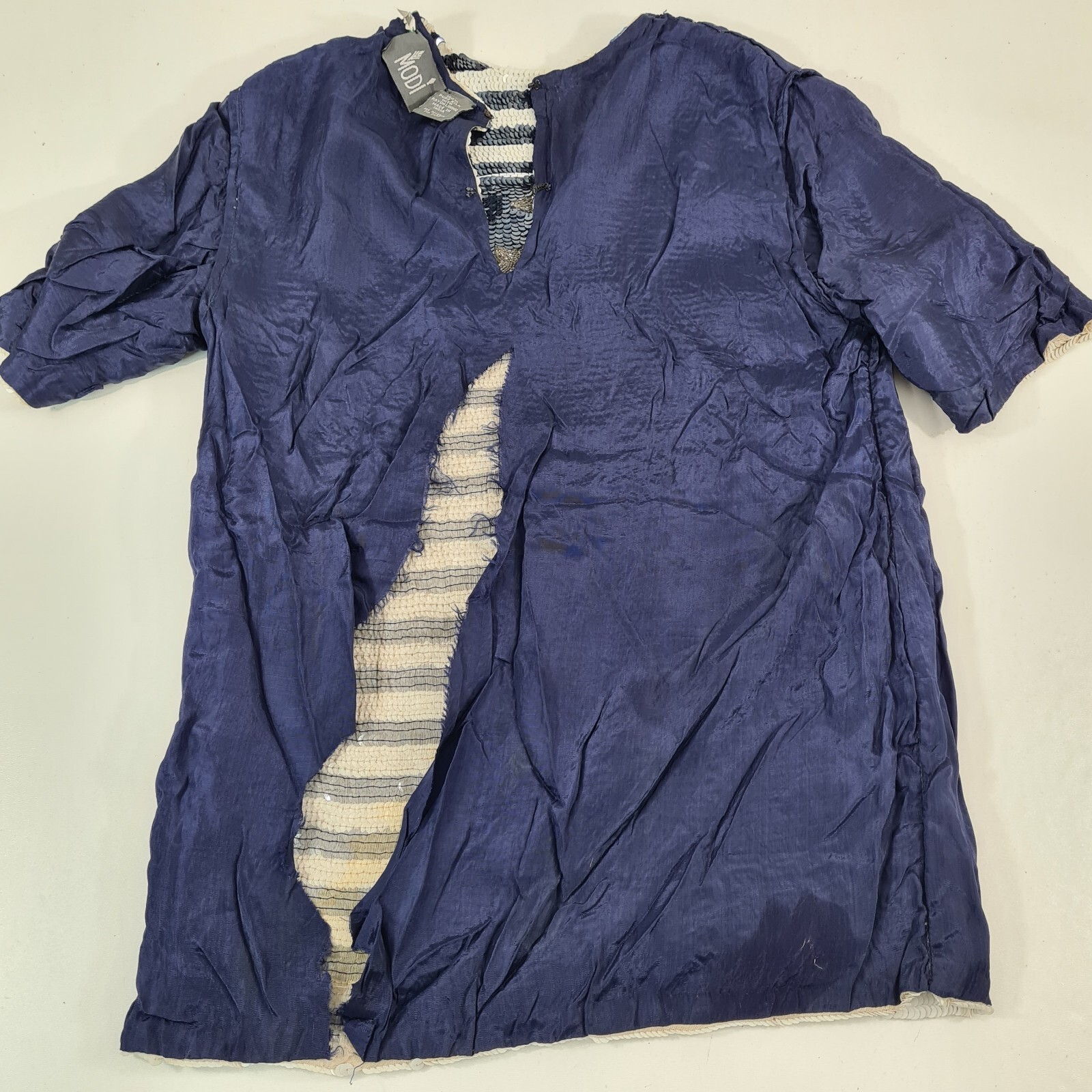 Vintage Modi American Flag Patriotic Sequined Top Size S (6/8)
