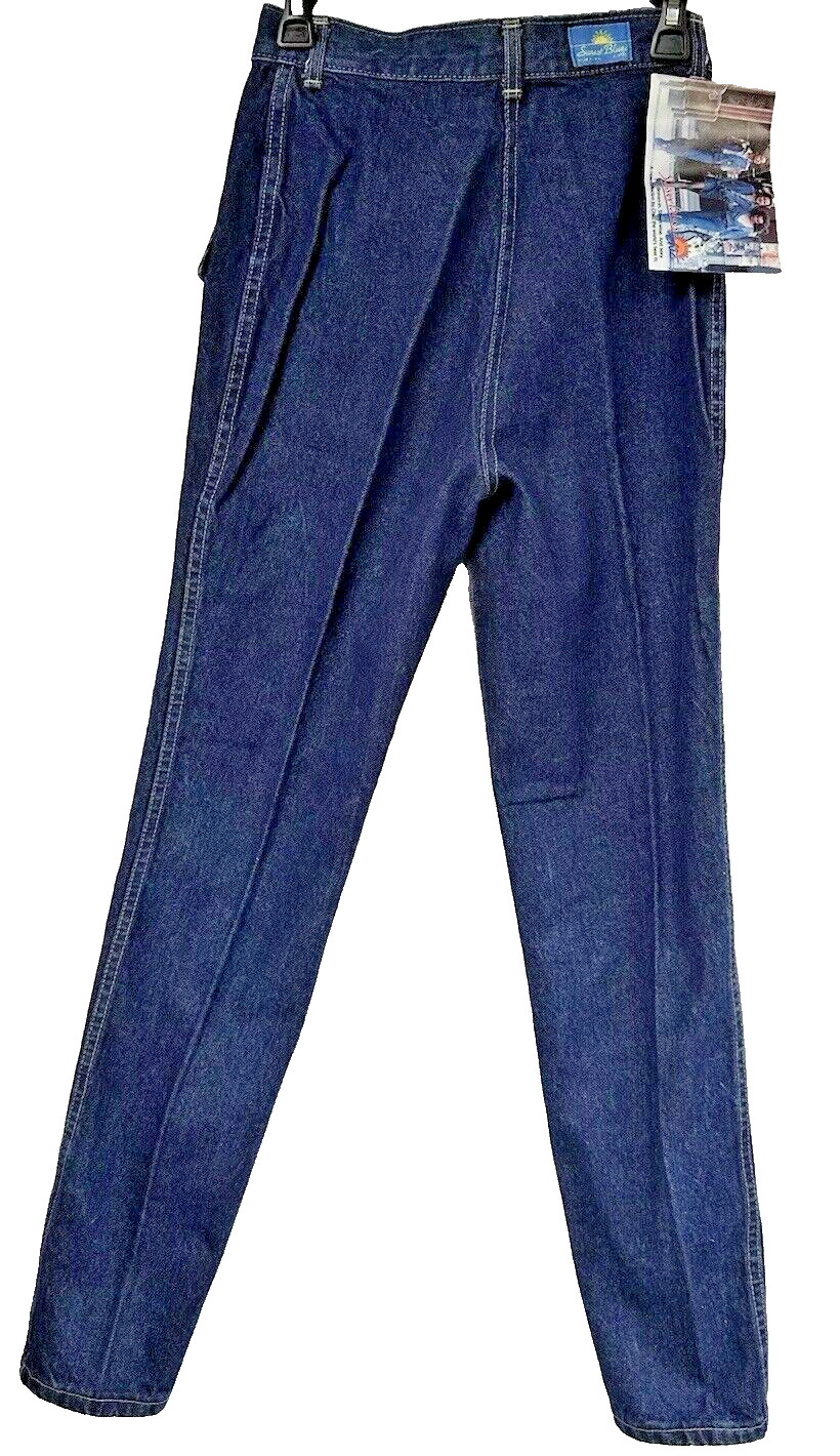Chic Blue Denim Jeans Waist Size 28″ Inseam 32″ for Women over 5’7″