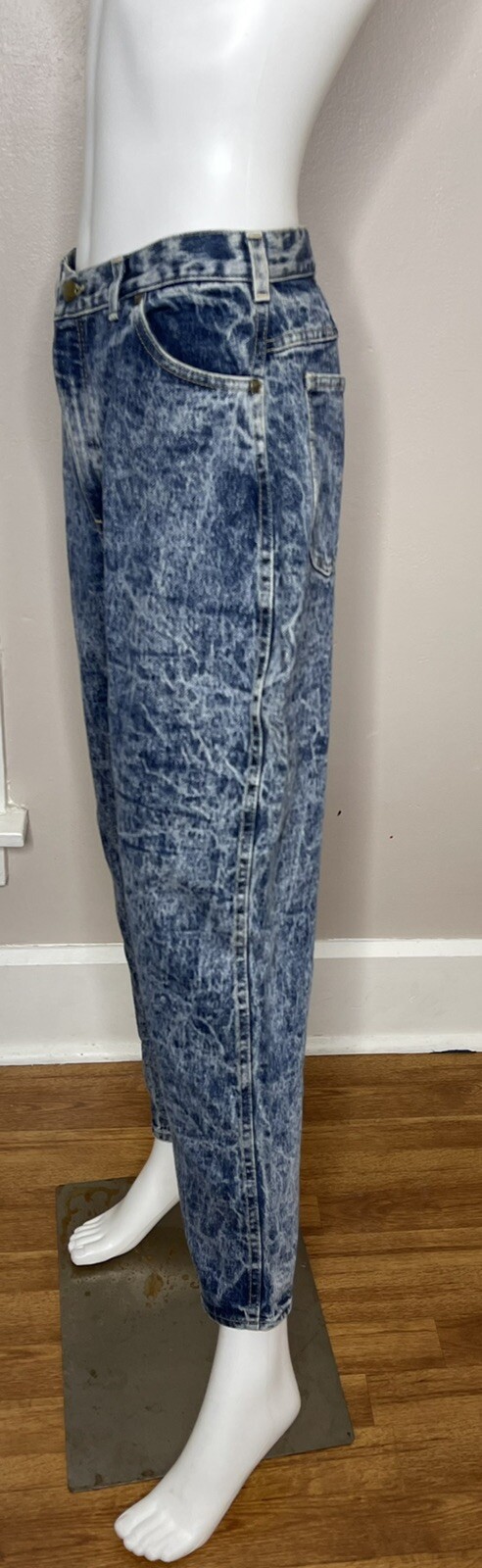 VTG P.S. Gitano 10 short Jeans Relaxed Taper Mom High Waist Acid Wash 31 X 28