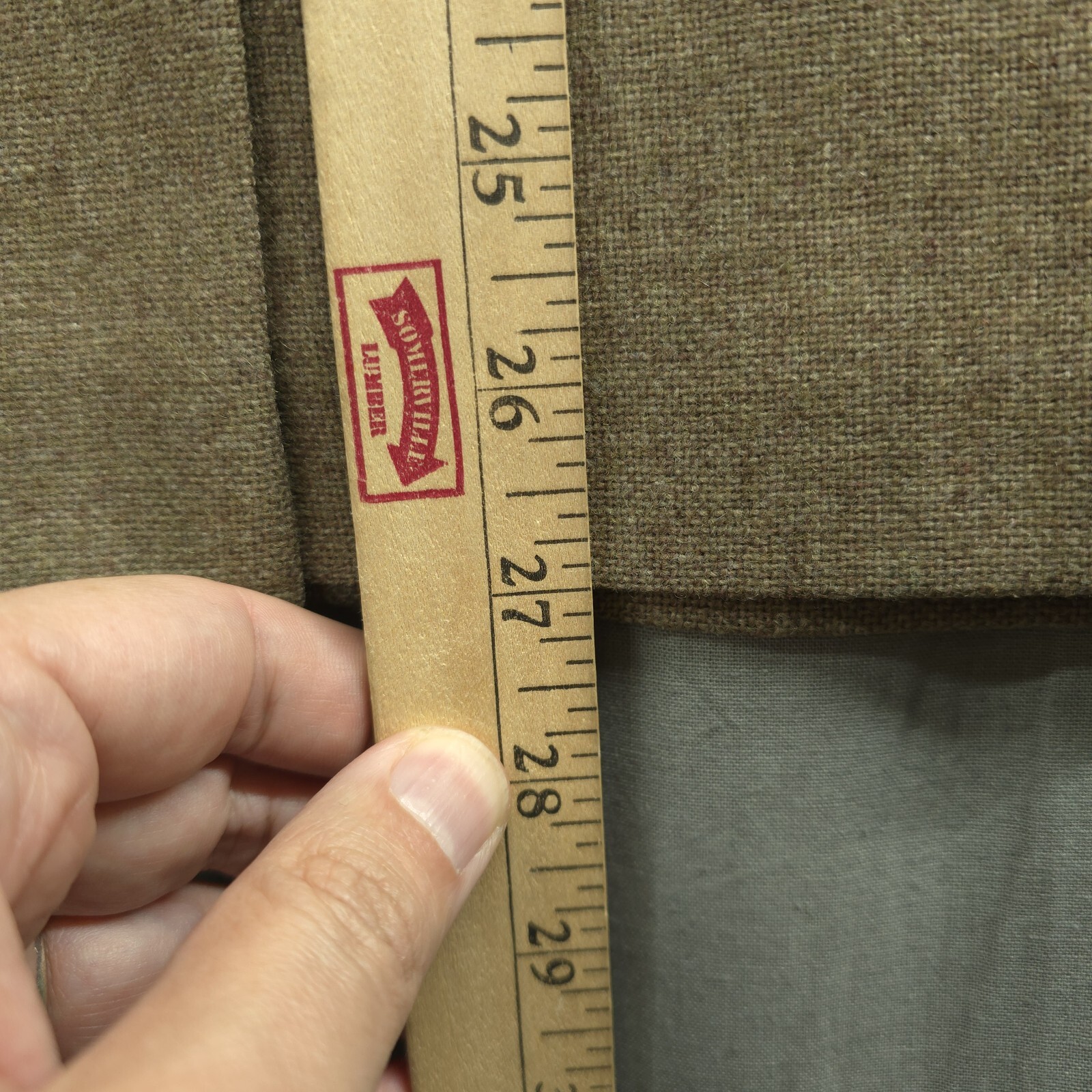 Vintage 1970’s Country Suburbans Size 6 Brown Wool MIDI Skirt Made In USA