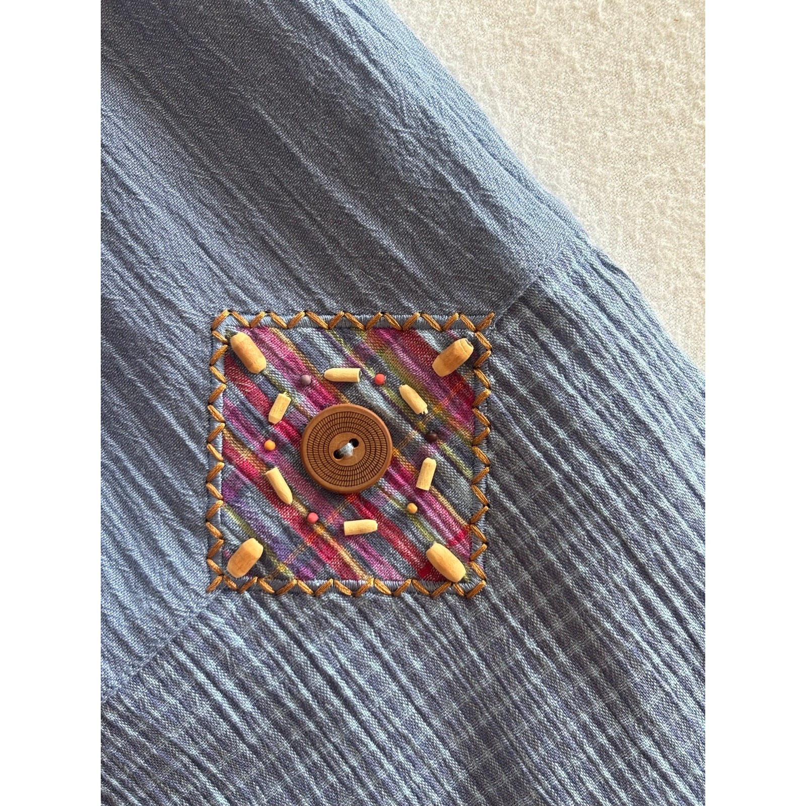 Vintage 1970s Koret California City Blues Two Piece Matching Set Small Cottage