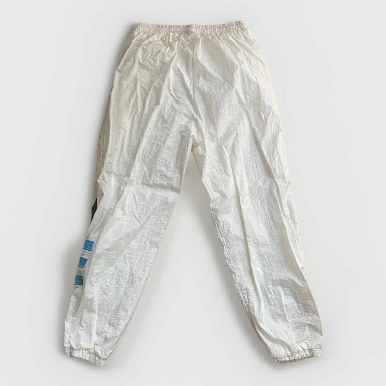 Vintage 90s IZZI Sport Windbreaker Tracksuit White Nylon Colorblock Retro L