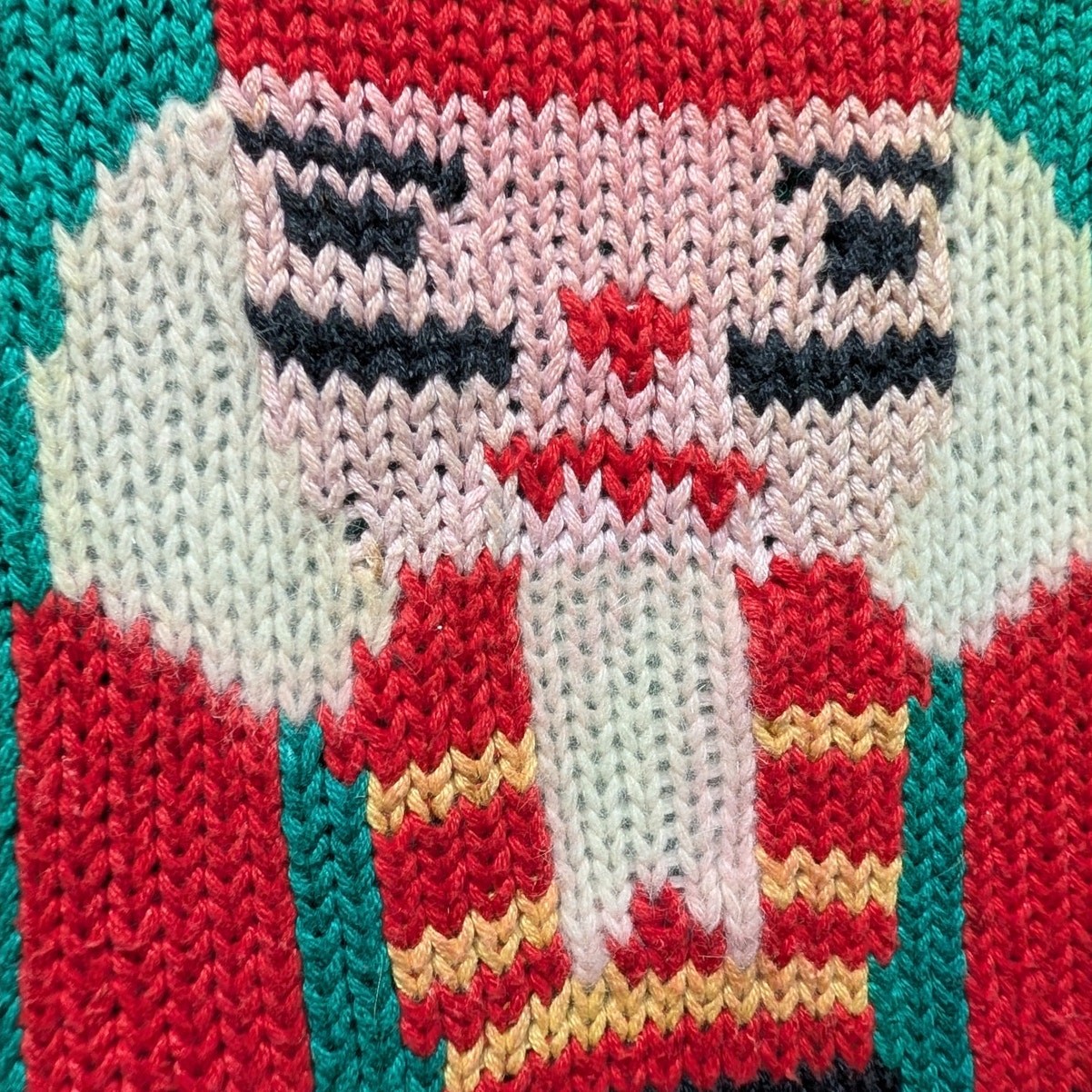 80s / 90s Nut Cracker Knit Christmas Sweater