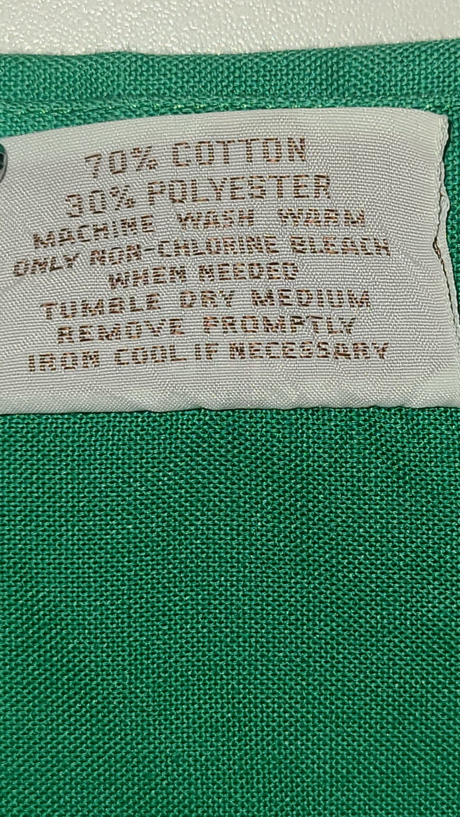 1970’s LANGTRY LTD Button Down Shirt Kelly Green Women’s Sz 7/8 SM Vintage
