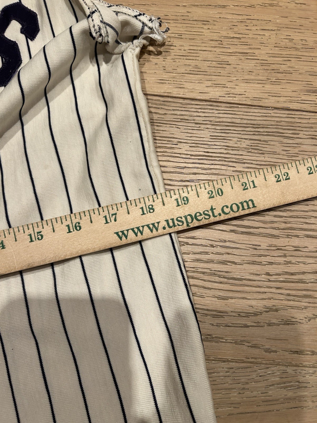 Vintage 1950’s Jersey Women’s White Striped Raider Button Up Cut Off