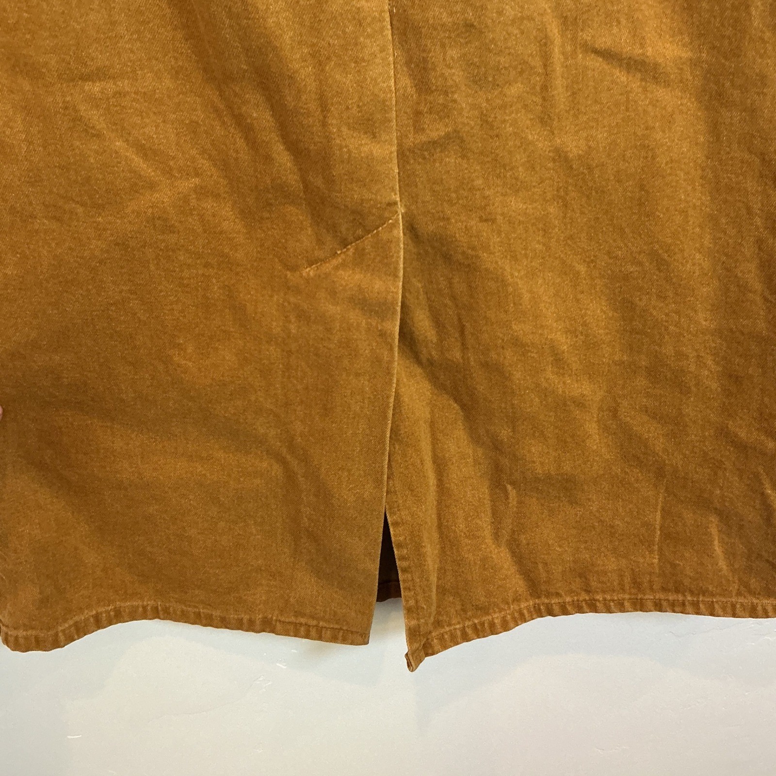 Hammerschmid Vintage Trachten Cotton Midi Skirt Mustard Yellow High Waist 27w