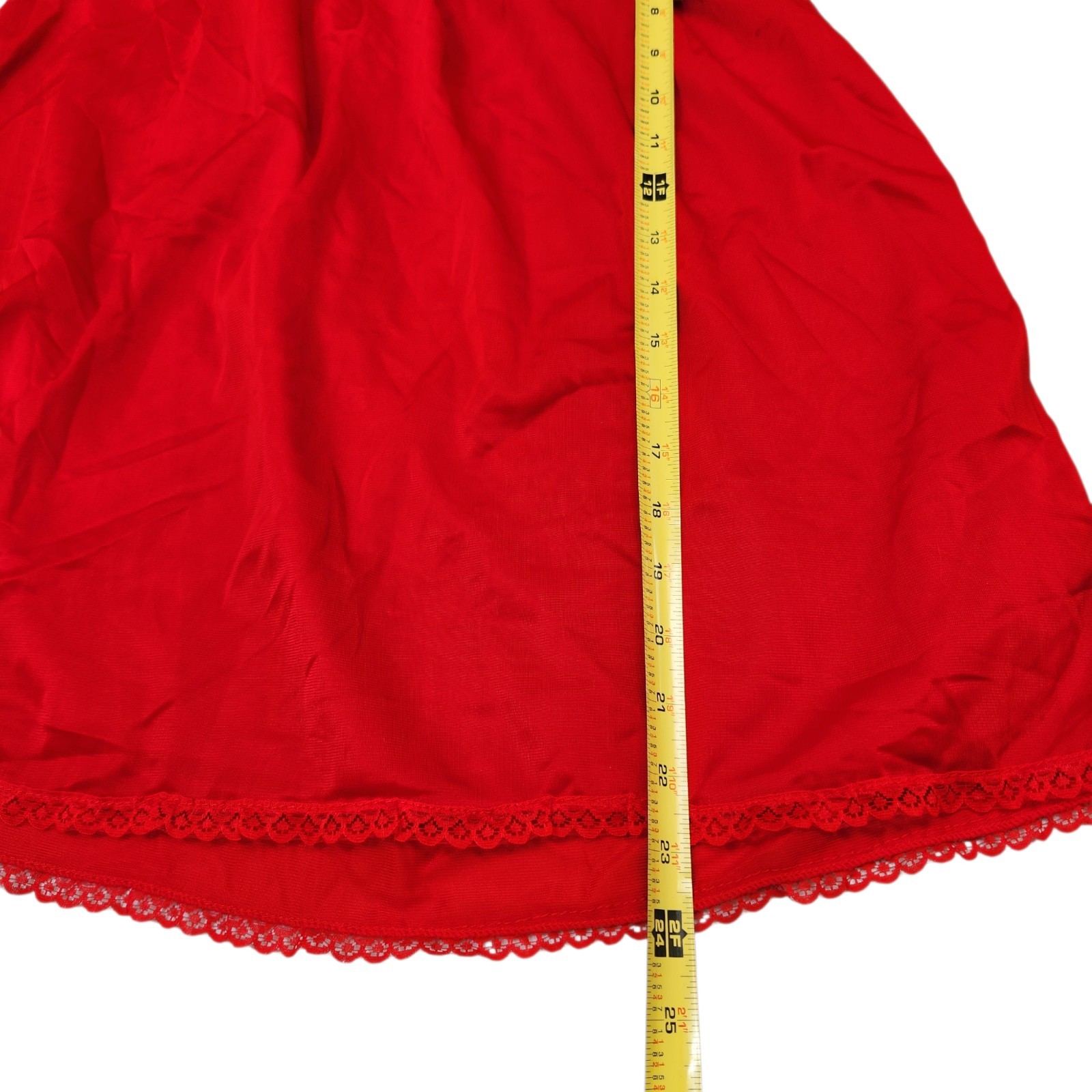 Vintage 70s Sheer Red Chiffon Lace Pajama Set Boudoir Lounge Romantic Wide Leg