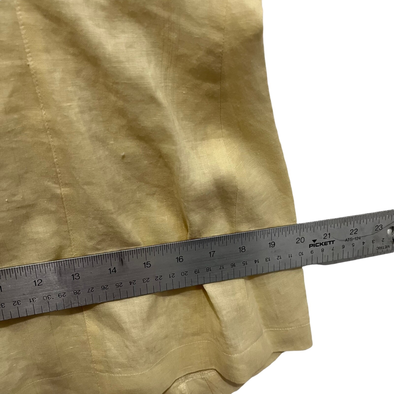Anne French Shirt Women SZ 6 Church Easter Retro Tan Yellow Lightweight Romantic