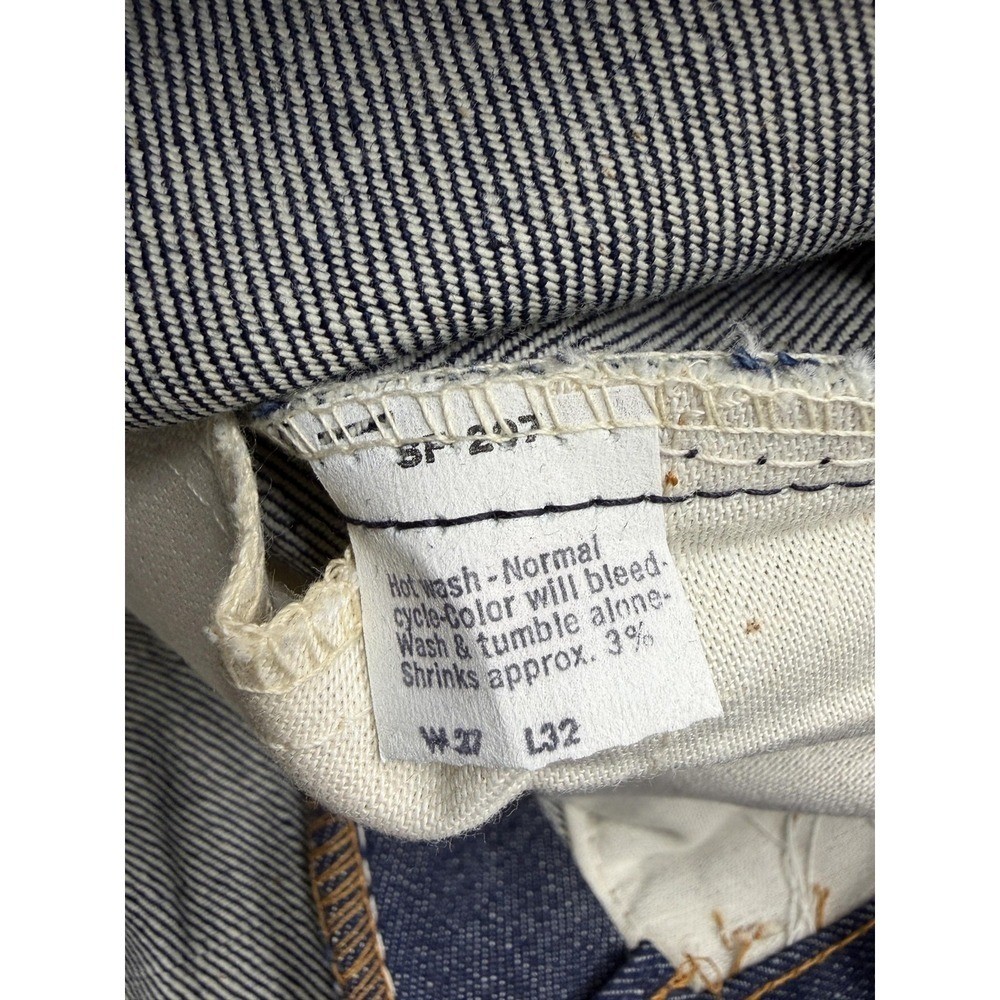 Vintage Levis 746 Bell Bottom Jeans Mens 27×32 Blue Student Flare Made USA 70s