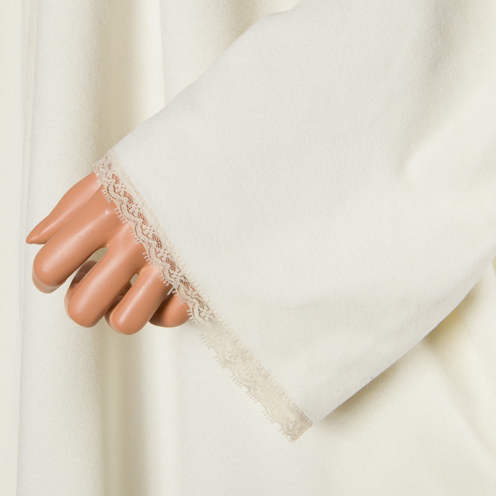 💖 VANITY FAIR Vintage Ivory Robe Lounge Coat Fleece Long Sleeve Half Zip 2XL