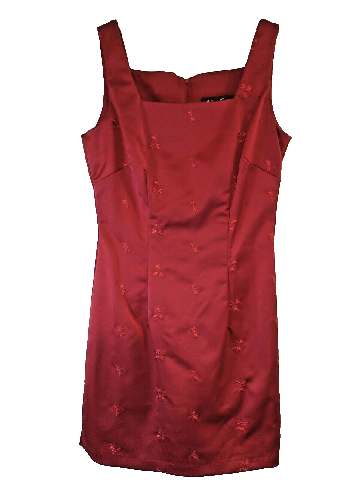 All That Jazz Women’s Vintage 1990’s Red Sleeveless Dress Size – Size 7/8 Satin
