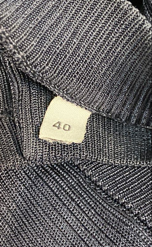 Vintage Y2K Dolce & Gabbana Women’s Navy Blue Ribbed Rayon Cardigan IT 40 Small