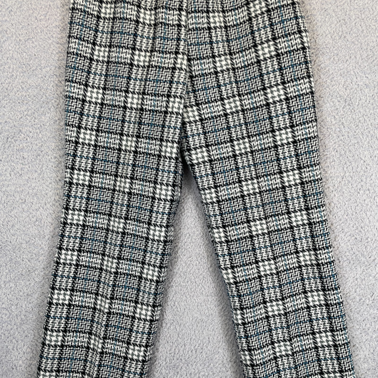 Vintage 70s Preppy Retro Prince of Wales Check Glen Plaid Pants 26″x31″ Japan
