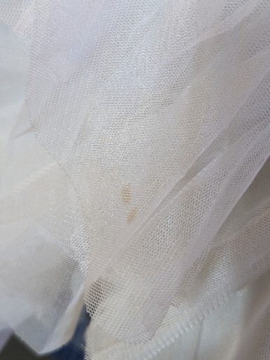 Vintage Y2K Maxi Prom Dress White Cascade Ruffle Strapless Gown 7/8
