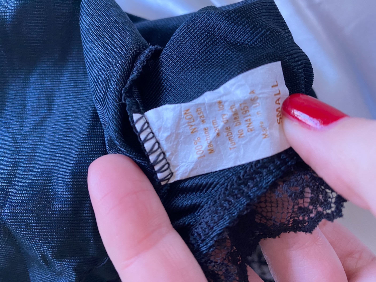 Vintage 1980s Black Lace Ruffle Frilly Sexy Cami XS Romantic