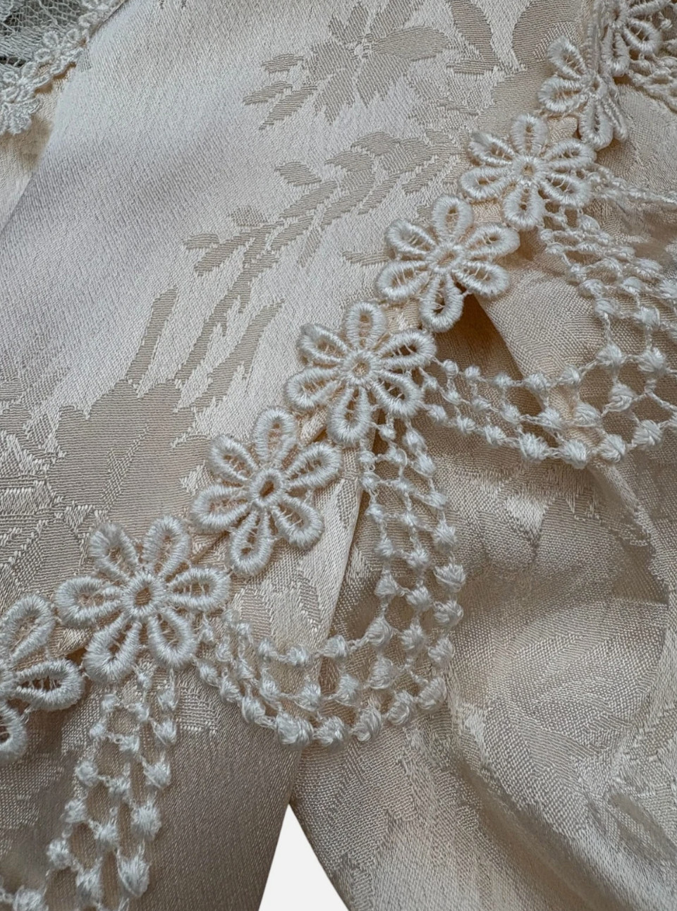 VTG Jessica McClintock Ivory Lace Wedding Dress Sz 4 / 6 Whimsigoth 80’s *READ