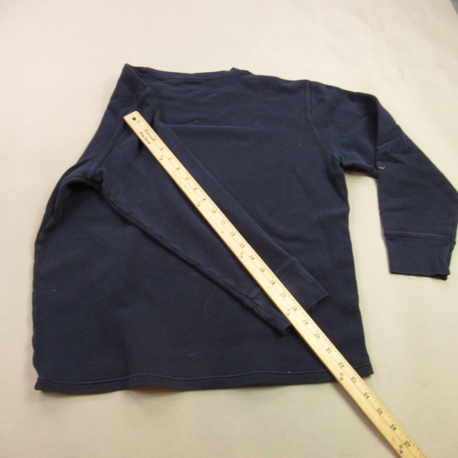 Polo Ralph Lauren Men’s Thermal Waffle Knit Sleepwear Shirt Navy Blue Size L
