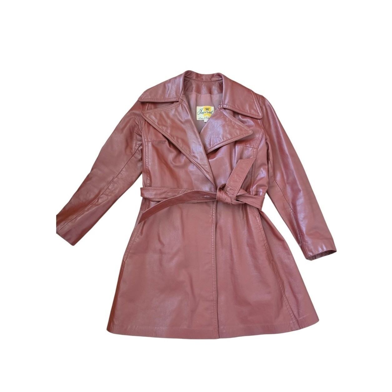Imperial Leather VTG Grunge Military Utility Bright Brown Jacket sz 5-6 (XS-S)