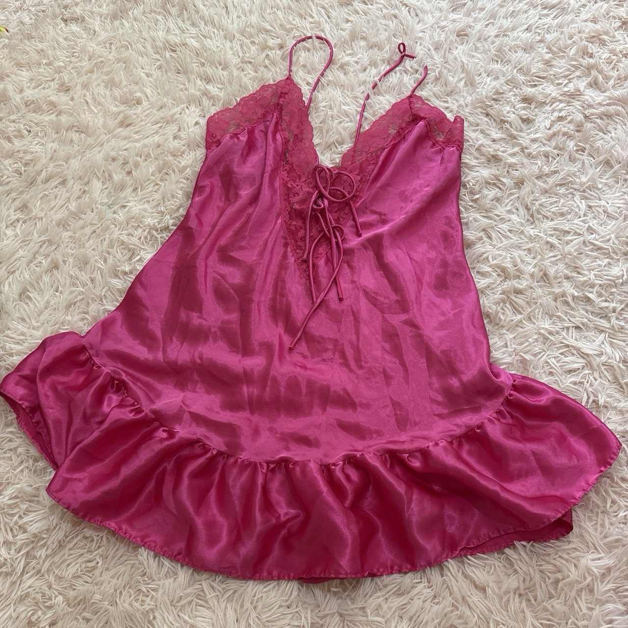 Vintage 1980s Featherbed Intimates Lingerie Slip Size Large